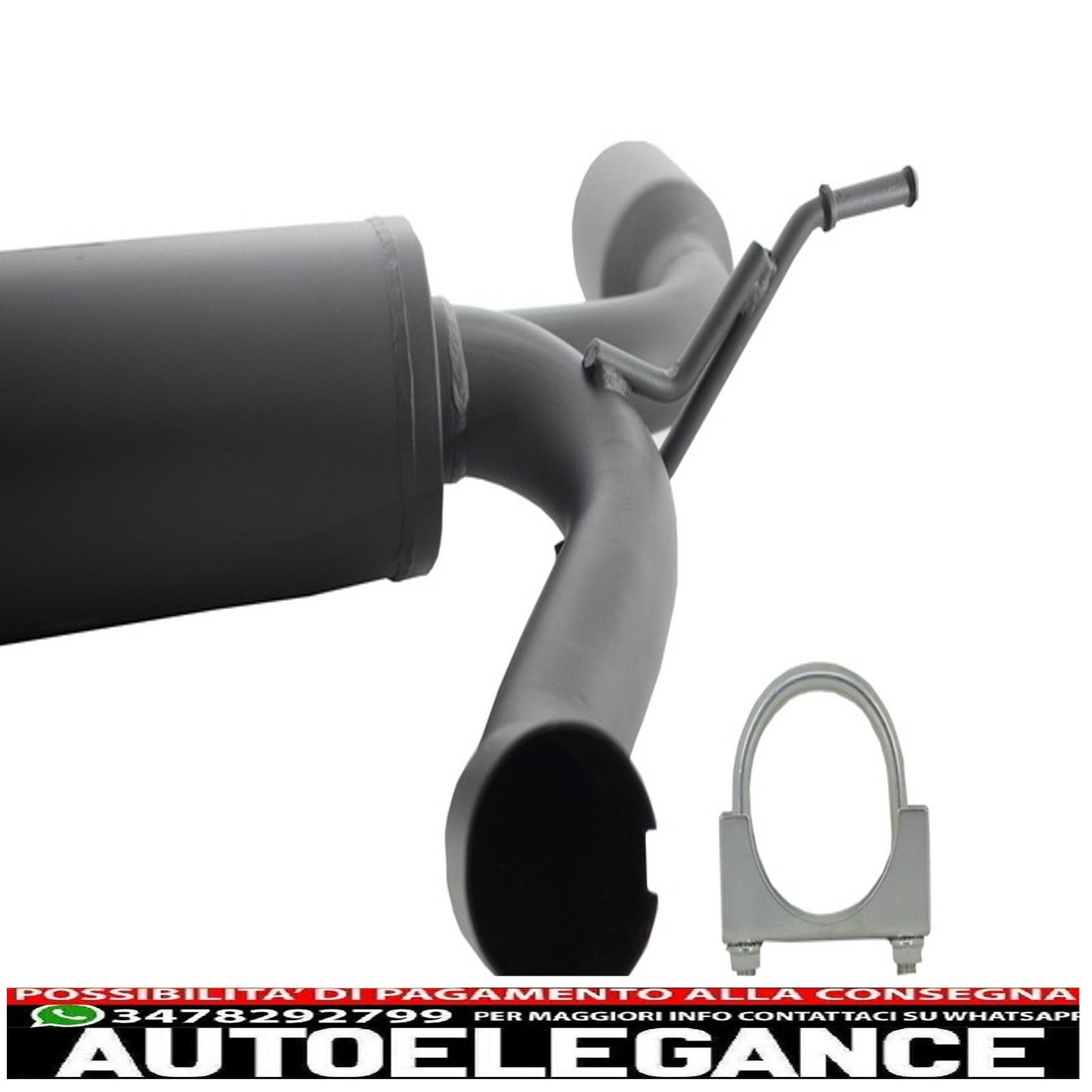 impianto di scarico completo asse posteriore adatto per jeep wrangler rubicon jk (2007-2017) doppio scarico (promo)