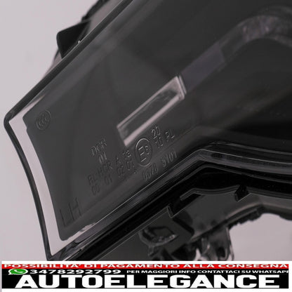 xenon angel eye headlights suitable for bmw 3 series f30 f31 sedan touring (10.2011-05.2015) black 