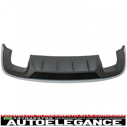 Rear bumper valance diffuser with exhaust tips exhaust tips suitable for audi a3 8v restyling hatchback sportback (2016-2019) standard bumper (se) s3 design