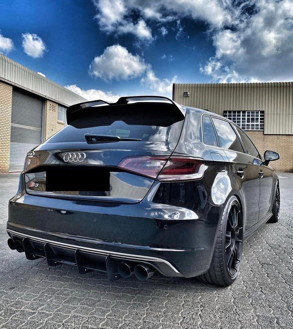 🔥SPOILER SUITABLE FOR AUDI A3 8V 2012-2020 SPORTBACK SPORTY LOOK GLOSSY BLACK🔥 