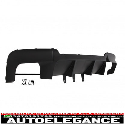 diffusore d'aria a doppia uscita adatto per bmw serie 5 f10 f11 (2011-2017) m design sportivo con terminali di scarico