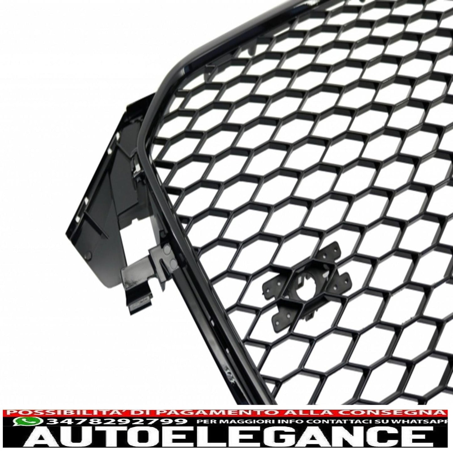 diffusore paraurti posteriore adatto per audi a4 b8 facelift (2012-2015) con terminali di scarico e griglia senza badge design rs4