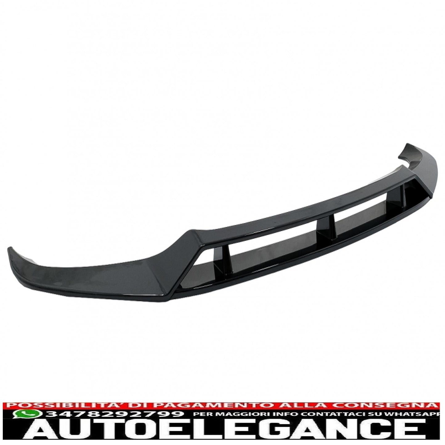 Front Bumper Spoiler Lip Fit For BMW X6 G06 X6M (2019-up) Piano Black
