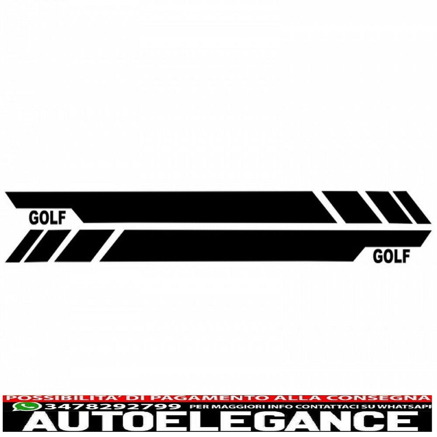 side skirts with side decals black vinyl sticker suitable for vw golf 7 vii hatchback (2013-2017) gti design