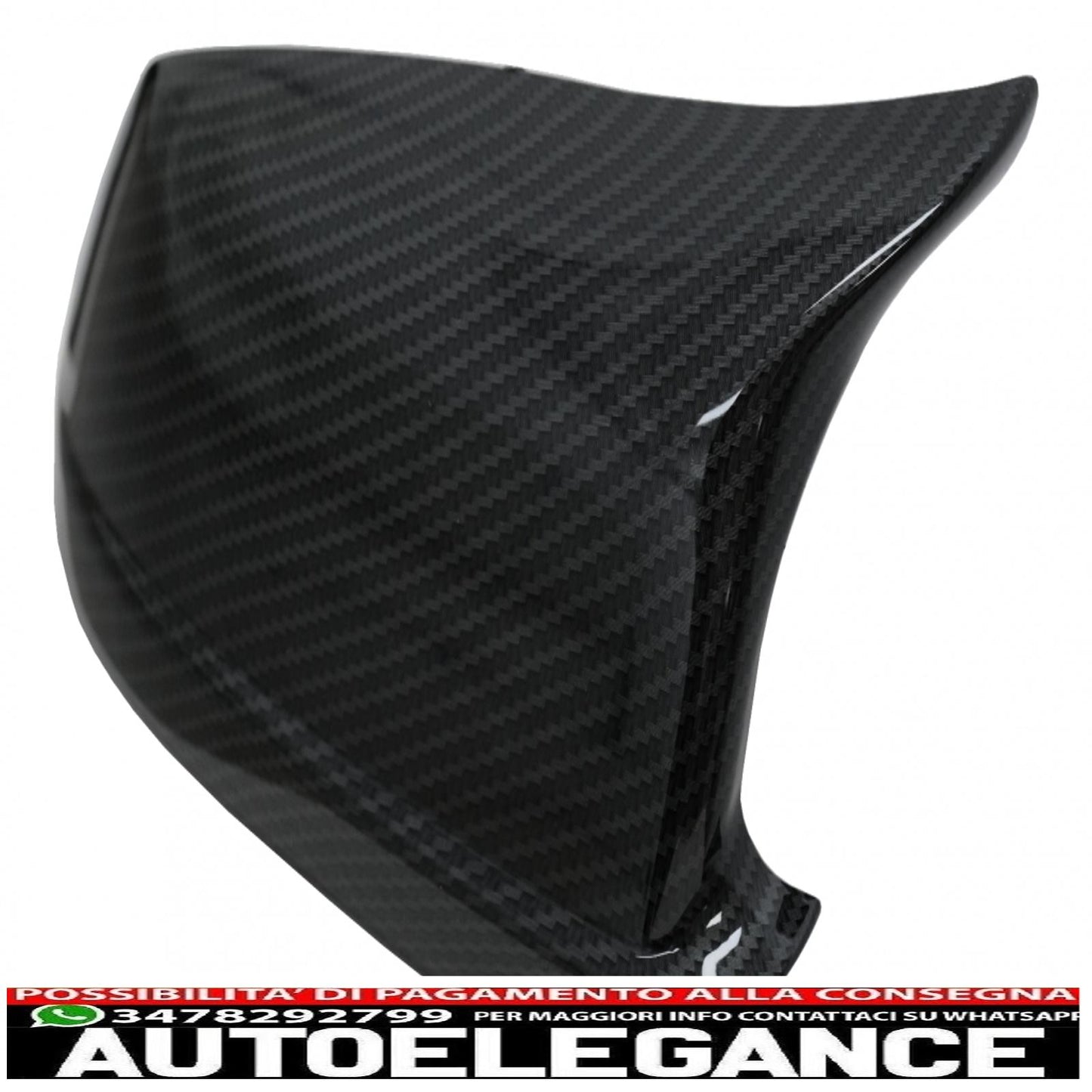 Calotte specchietti adatte per bmw serie 5 f10 f11 f18 non lci (07.2010-2013) carbon look m design AUTOELEGANCERICAMBI
