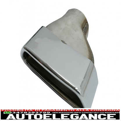 Terminali di scarico adatti per bmw serie 5 g30 g31 (2017-up) f10 f11 (2010-2014) f10 f11 lci (2015-2017) serie 6 g32 (2017-up) m-tech sport design cromato