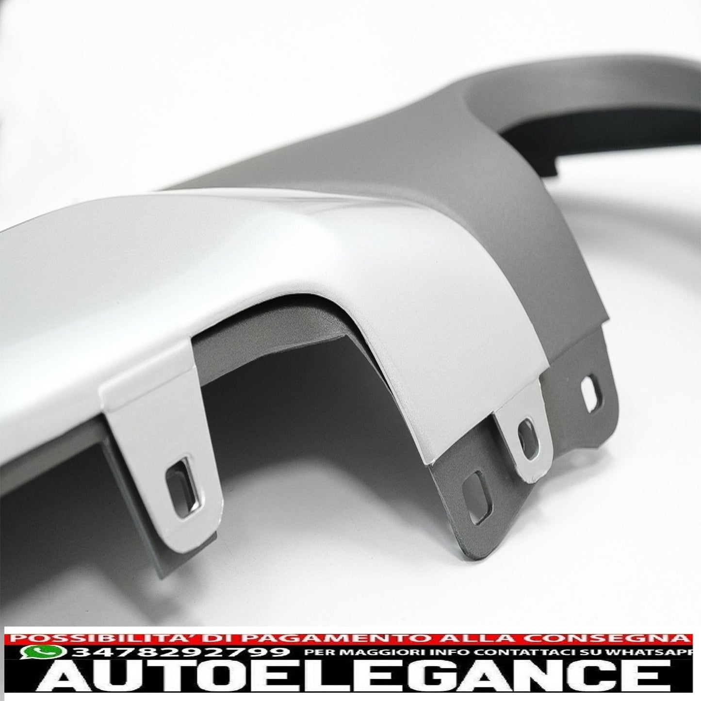diffusore posteriore con terminali di scarico adatti per bmw x1 suv f48 (06.2015-up) m design sportivo