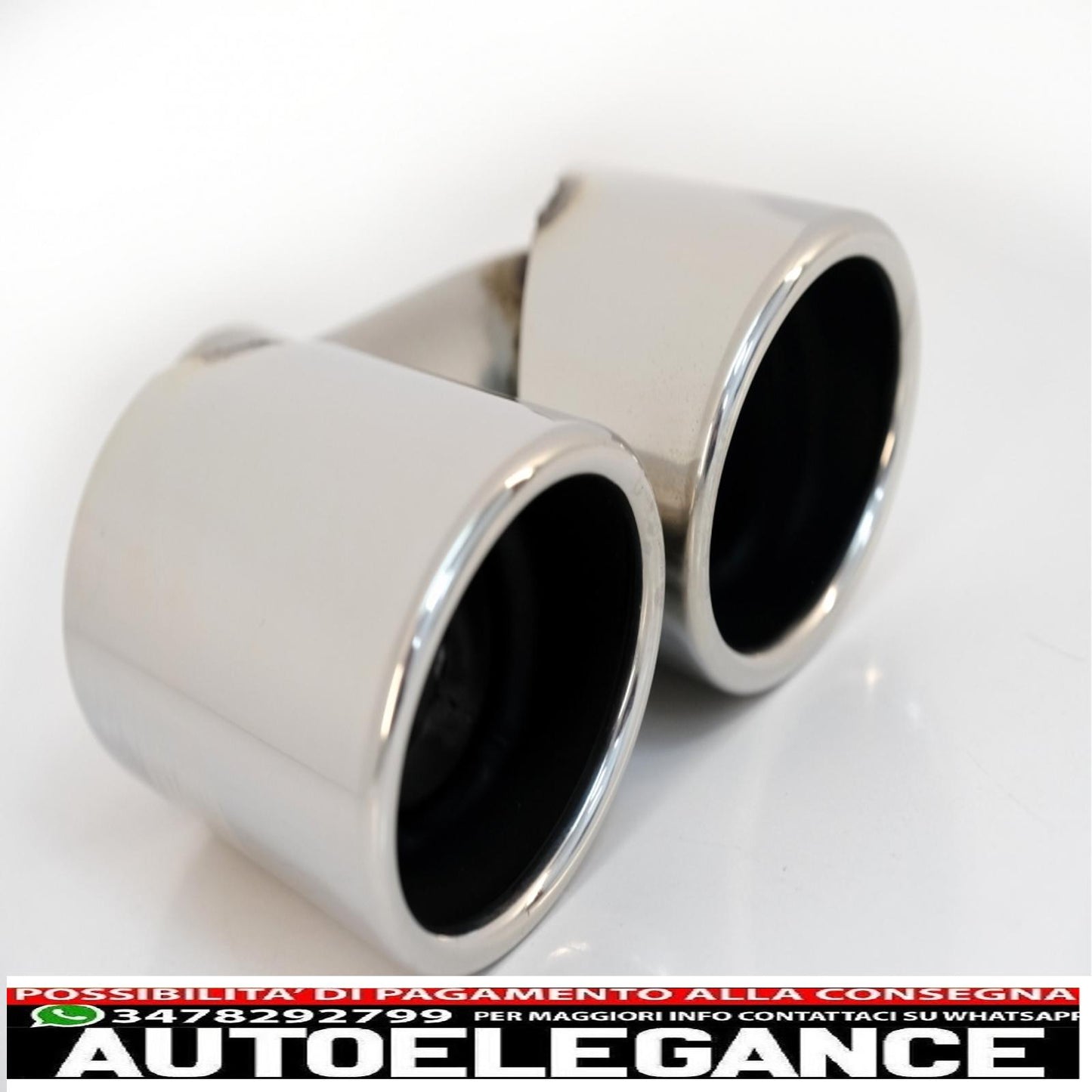 Exhaust tips exhaust tips suitable for audi q5 8r (11.2008-2016) design sq5 chrome 