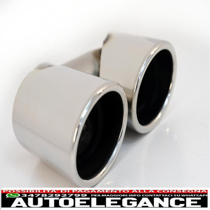Exhaust tips exhaust tips suitable for audi q5 8r (11.2008-2016) design sq5 chrome 