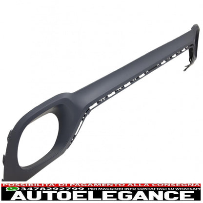Diffusore mantovana paraurti posteriore e terminali di scarico quadrati adatti per bmw x6 f16 v8 design stile m-tech