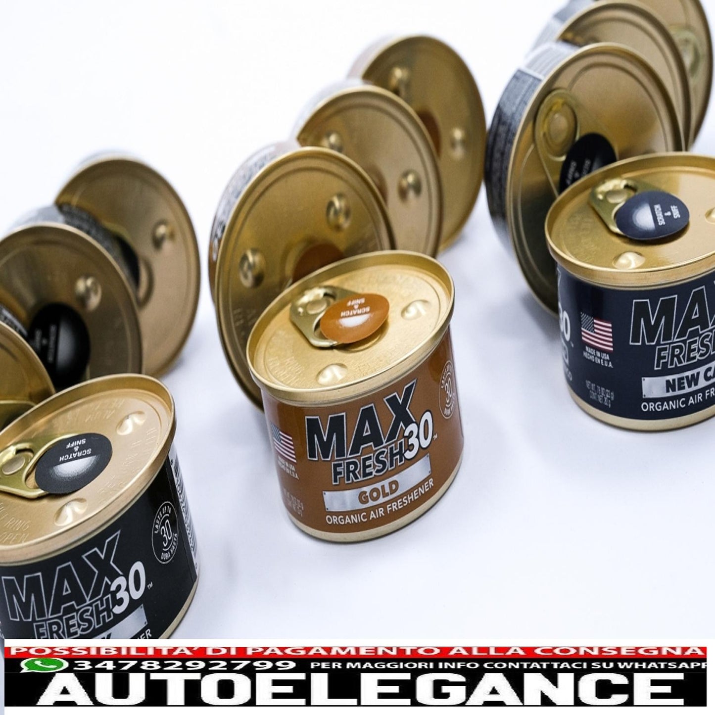 paradise air fresh deodorante biologico senza tappo lattina max fresh 30 12 lattine assortite