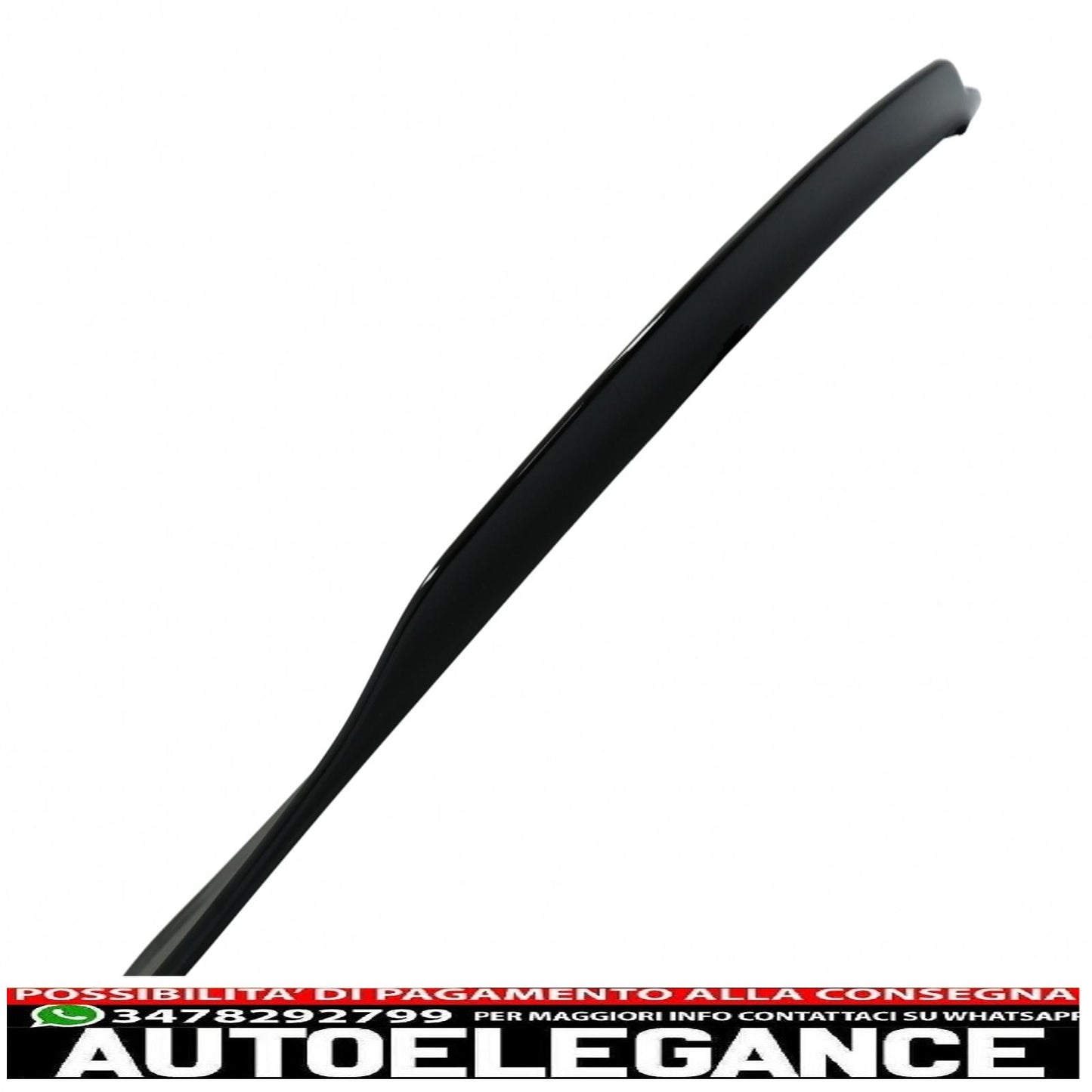 Trunk Spoiler Suitable for Mercedes C-Class C205 Coupe (2014-2019) Sporty and Dynamic Design Piano Black