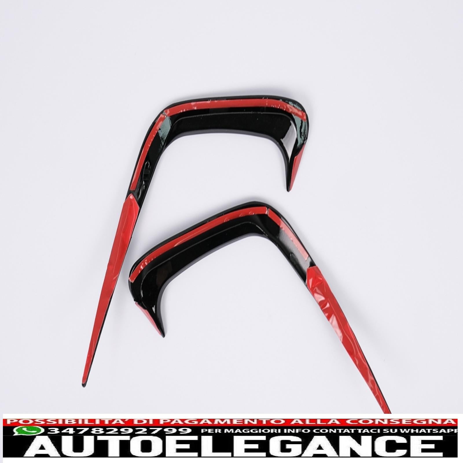 alette paraurti posteriori alette laterali flic adatte per bmw serie 3 g20 g21 g28 m-sport (2018-up) nero pianoforte AUTOELEGANCERICAMBI