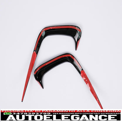 alette paraurti posteriori alette laterali flic adatte per bmw serie 3 g20 g21 g28 m-sport (2018-up) nero pianoforte AUTOELEGANCERICAMBI