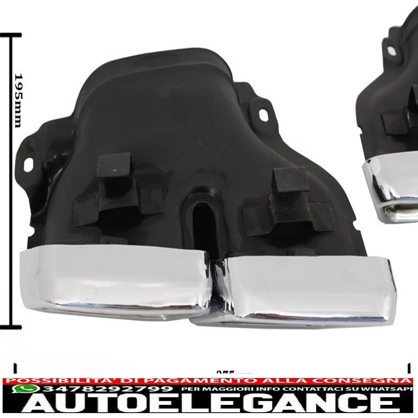 Punte per silenziatore di scarico adatte per mercedes benz classe s w222 classe e w212 s212 facelift cls w218 classe sl r231 e63 s63 sl65 a-design