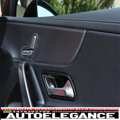 rivestimento interno della maniglia della copertura della portiera adatto per mercedes classe A w177 v177 (2018-up) guida a sinistra in carbonio