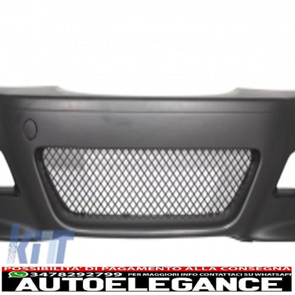 front bumper suitable for bmw 3 series e46 coupe/cabrio/sedat/station wagon (1998-2004) m3 design with front bumper splitter csl design carbon