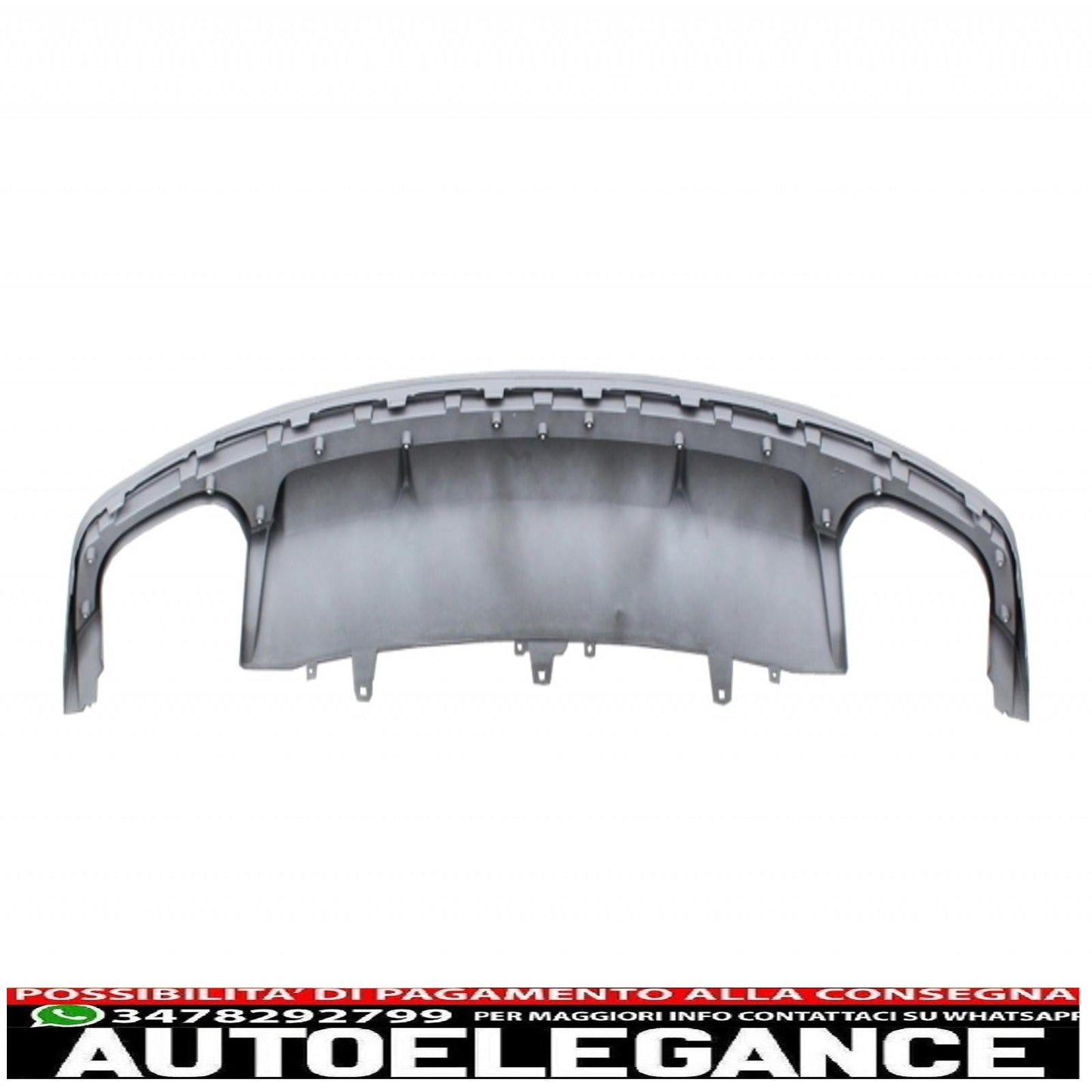 diffusore d'aria per paraurti posteriore con terminali di scarico adatto per audi a7 4g facelift (2015-2018) solo design s7 paraurti s line