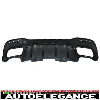 Diffusore d'aria per paraurti posteriore con terminali di scarico adatto per mercedes classe gls x166 suv facelift (09.2015-2019) design gls63