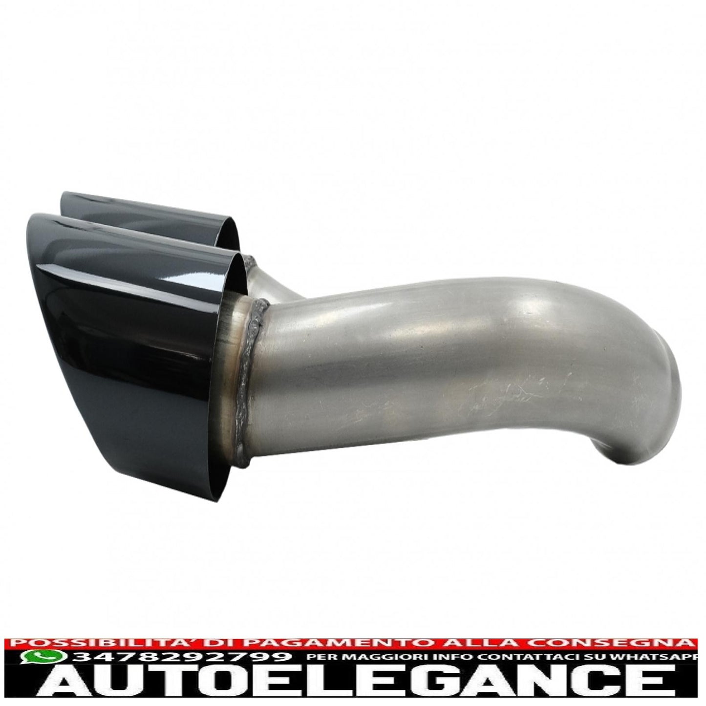 Exhaust pipes suitable for porsche cayenne 92a facelift (10/2014-2017) gts design piano black