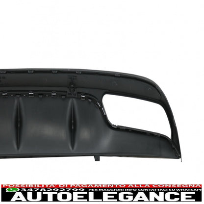 diffusore paraurti posteriore adatto per mercedes classe c w205 s205 (2014-2020) design c63 con terminali di scarico solo per pacchetto sportivo