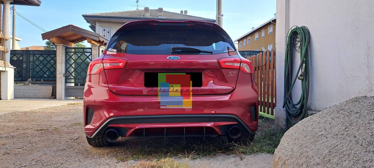 FLAP DIFFUSORE ADATTO PER FORD FOCUS MK4 2019+ ST NERO LUCIDO LOOK SPORTIVO