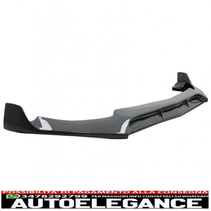 Front bumper lip suitable for mercedes c class w205 s205 a205 c205 (2014-2019) real carbon 
