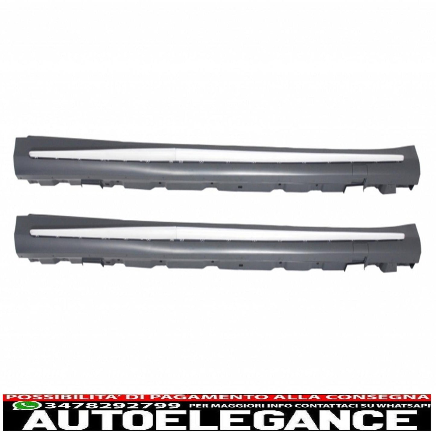 body kit suitable for mercedes s class w222 with exhaust tips and side skirts long version (2013-06.2017) design s65