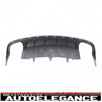 Diffusore mantovana per paraurti posteriore con terminali di scarico e griglia adatto per audi a6 4g facelift (2015-2018) limousine avant rs6 design
