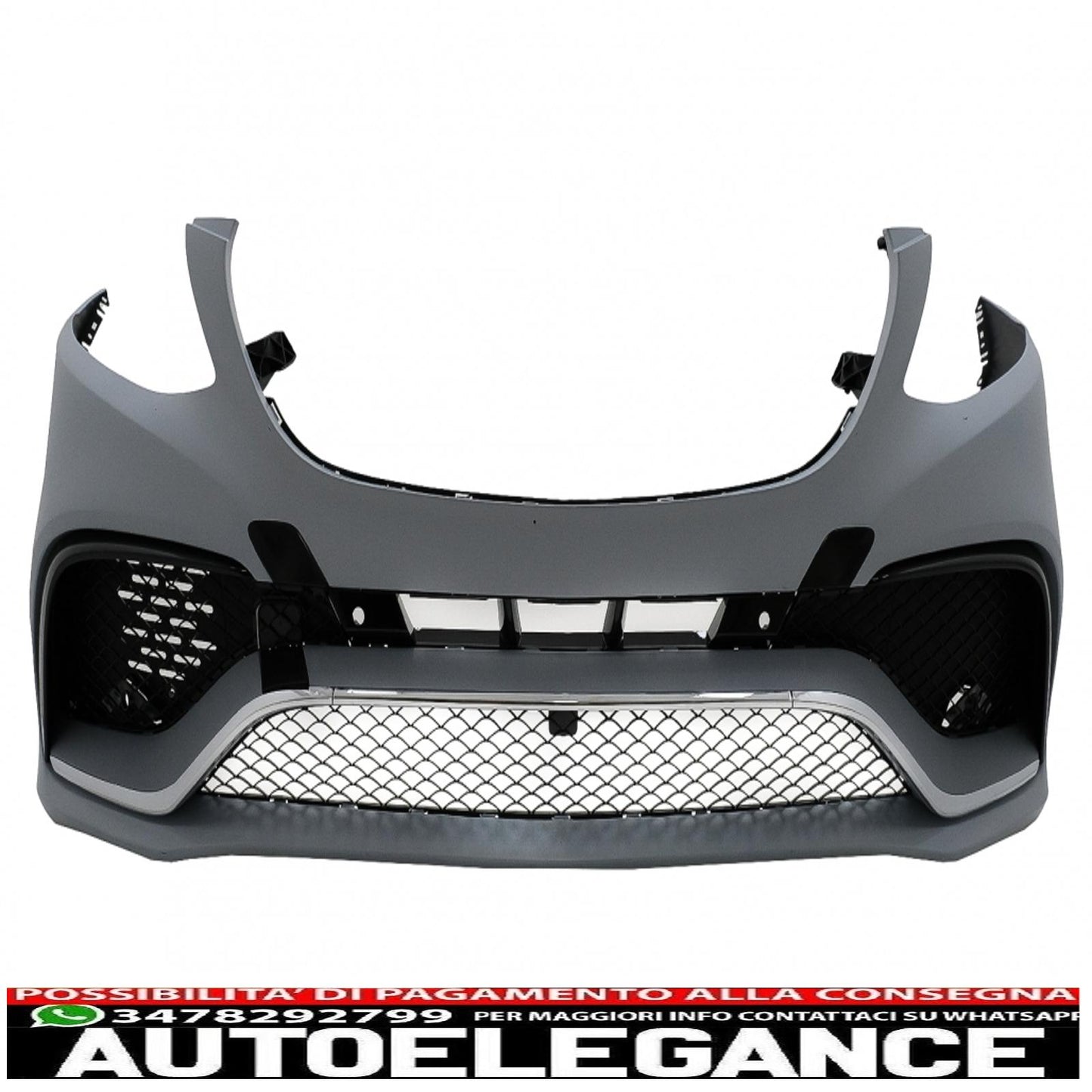 complete body kit suitable for mercedes gle w166 suv (2015-2018) black chrome