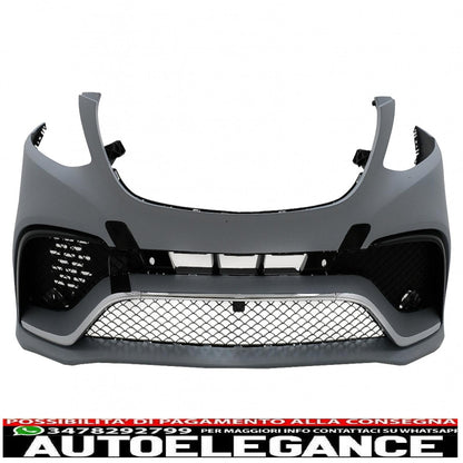 complete body kit suitable for mercedes gle w166 suv (2015-2018) black chrome