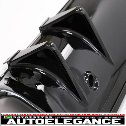 Diffusore del paraurti posteriore con terminali di scarico adatti per mercedes classe c w205 s205 sport line (2014-2020) design c43