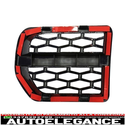 side air intake suitable for land rover discovery iii l319 (2006-2009) hawke autobiography design black 
