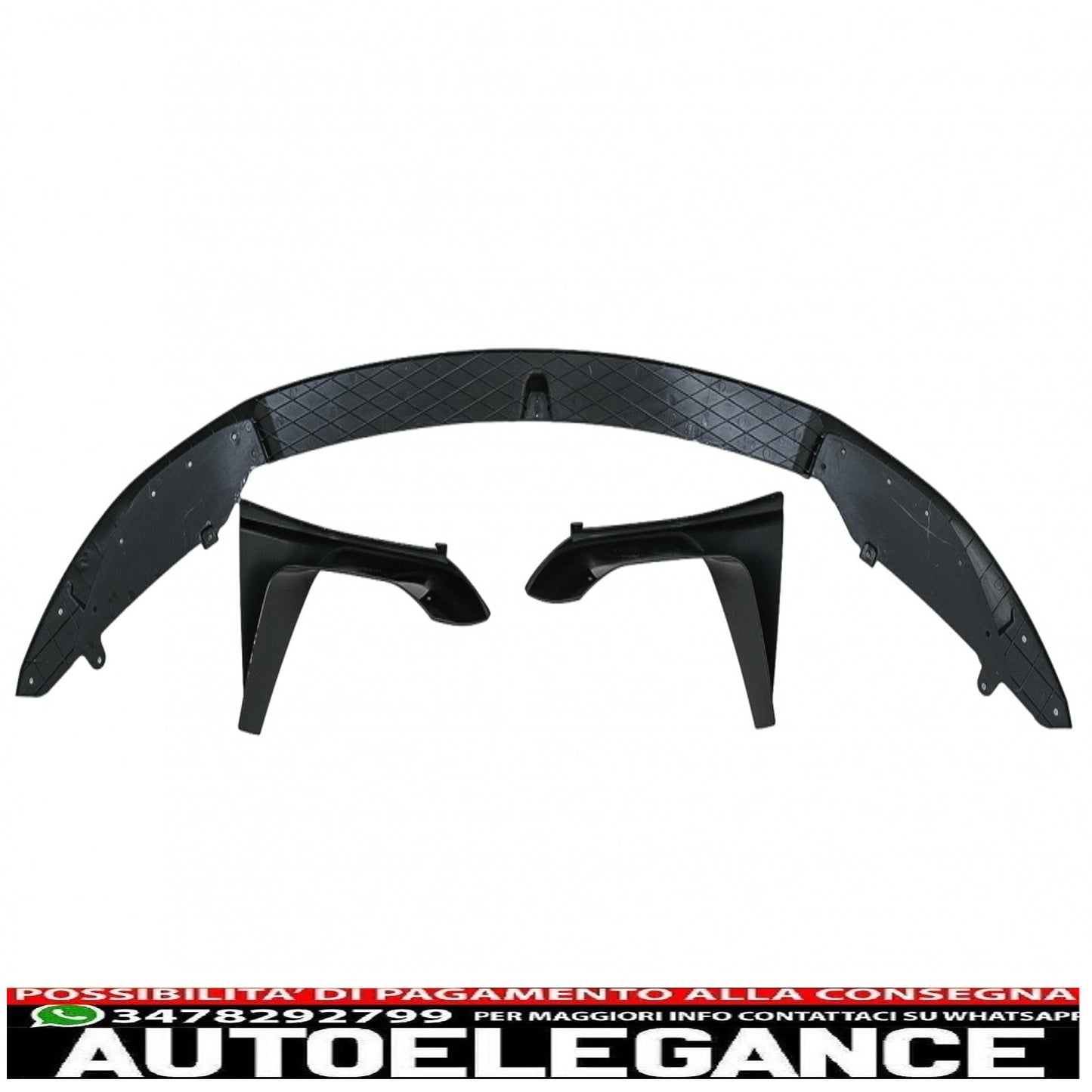 Aerodynamic Body Kit Front Bumper Lip &amp; Air Diffuser Fit For BMW F80 M3 Sedan F82 M4 Coupe (2014-2019) M Sport Design Piano Black