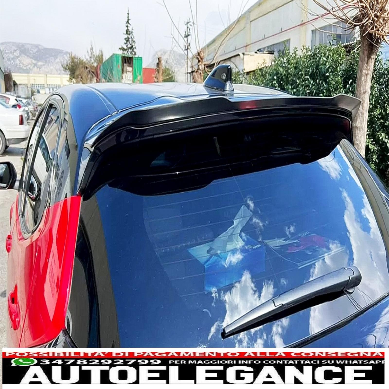 ala spoiler sul tetto adatta per toyota yaris mk4 xp210 (2020-up) pianoforte nero AUTOELEGANCERICAMBI