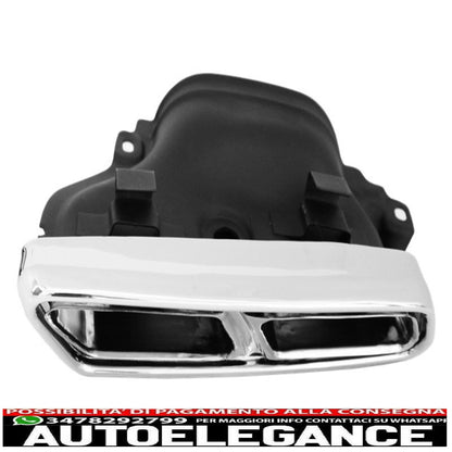 Punte per silenziatore di scarico adatte per mercedes benz classe s w222 classe e w212 s212 facelift cls w218 classe sl r231 e63 s65 sl65 a-design