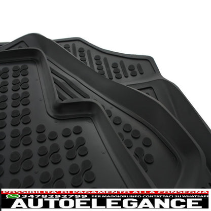 Black rubber mat suitable for citroen c3 picasso (2009-2016)