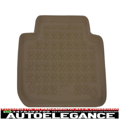 Beige rubber car mats suitable for bmw x3 e83 (2004-2010)