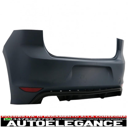 complete body kit suitable for vw golf 7 vii (2012-2017) with led headlights dynamic sequential cornering lights r-line look 
