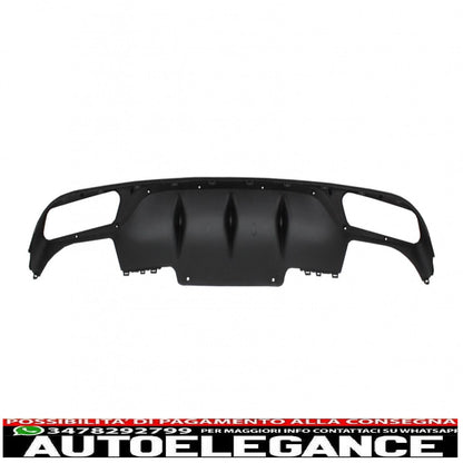 diffusore posteriore con terminali di scarico adatto per mercedes classe e w213 s213 standard (2016-2019) e63 design nero