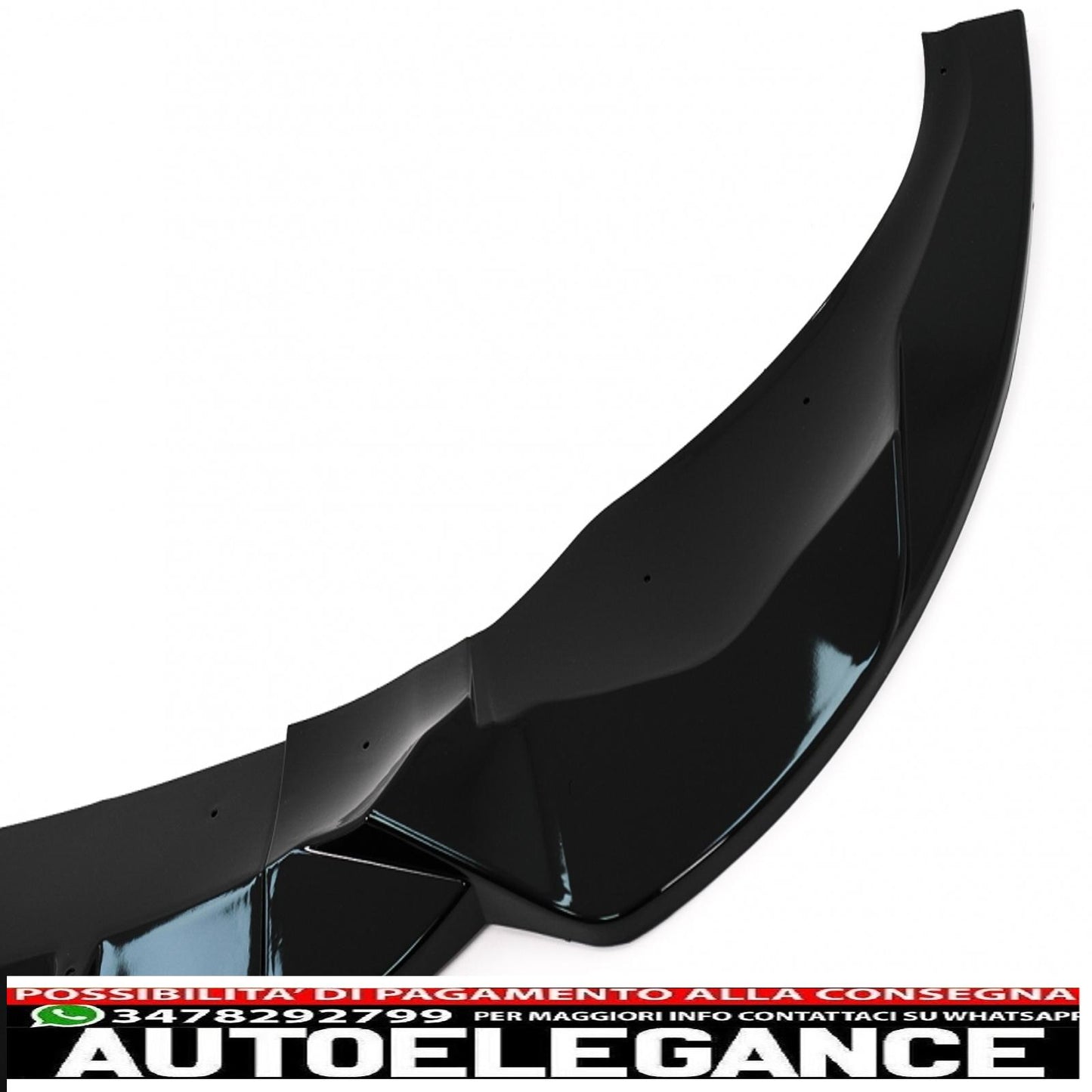 Front Bumper Spoiler Lip Fit For BMW X3 G01 X4 G02 (2018-2020) M Sport Piano Black 
