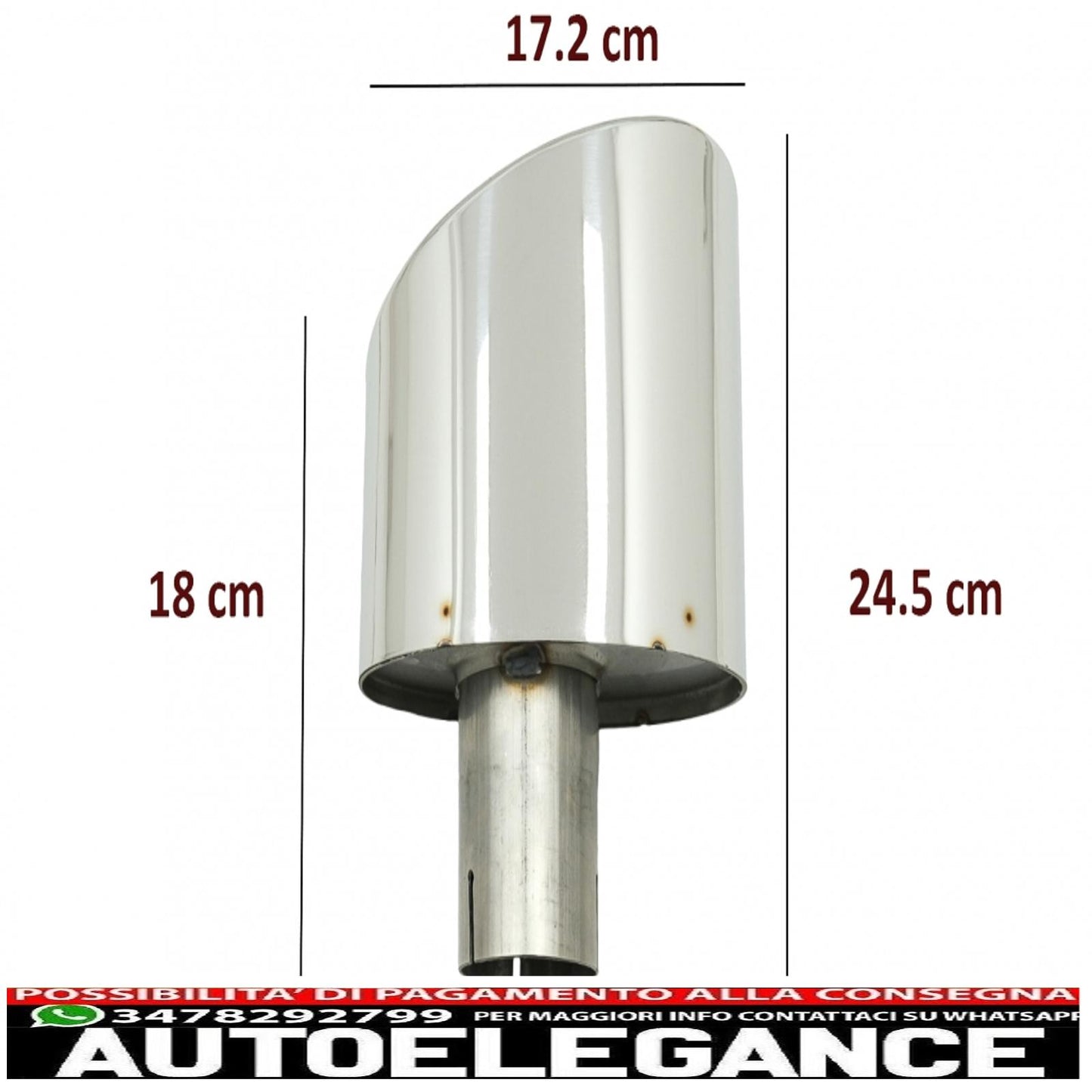 Exhaust tips exhaust tips suitable for audi a4 b9 (2016-2019) a5 f5 (2017-2019) chrome 