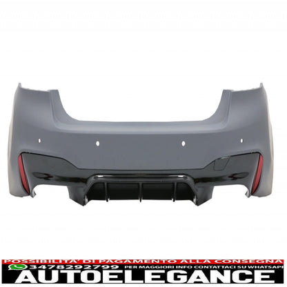 body kit suitable for bmw 5 series g30 (2017-up) m5 design with double dual exhaust tips in matt carbon fiber