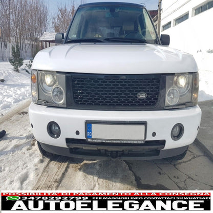 center grille suitable for land rover vogue iii l322 (2002-2005) all black autobiography supercharged edition