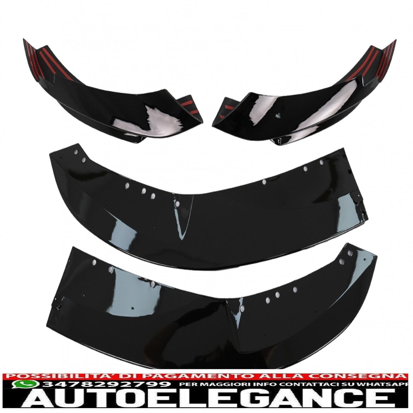 Front bumper spoiler lip suitable for bmw 4 series f32 coupe f33 cabrio f36 grand coupe (2013-03.2019) m design piano black 