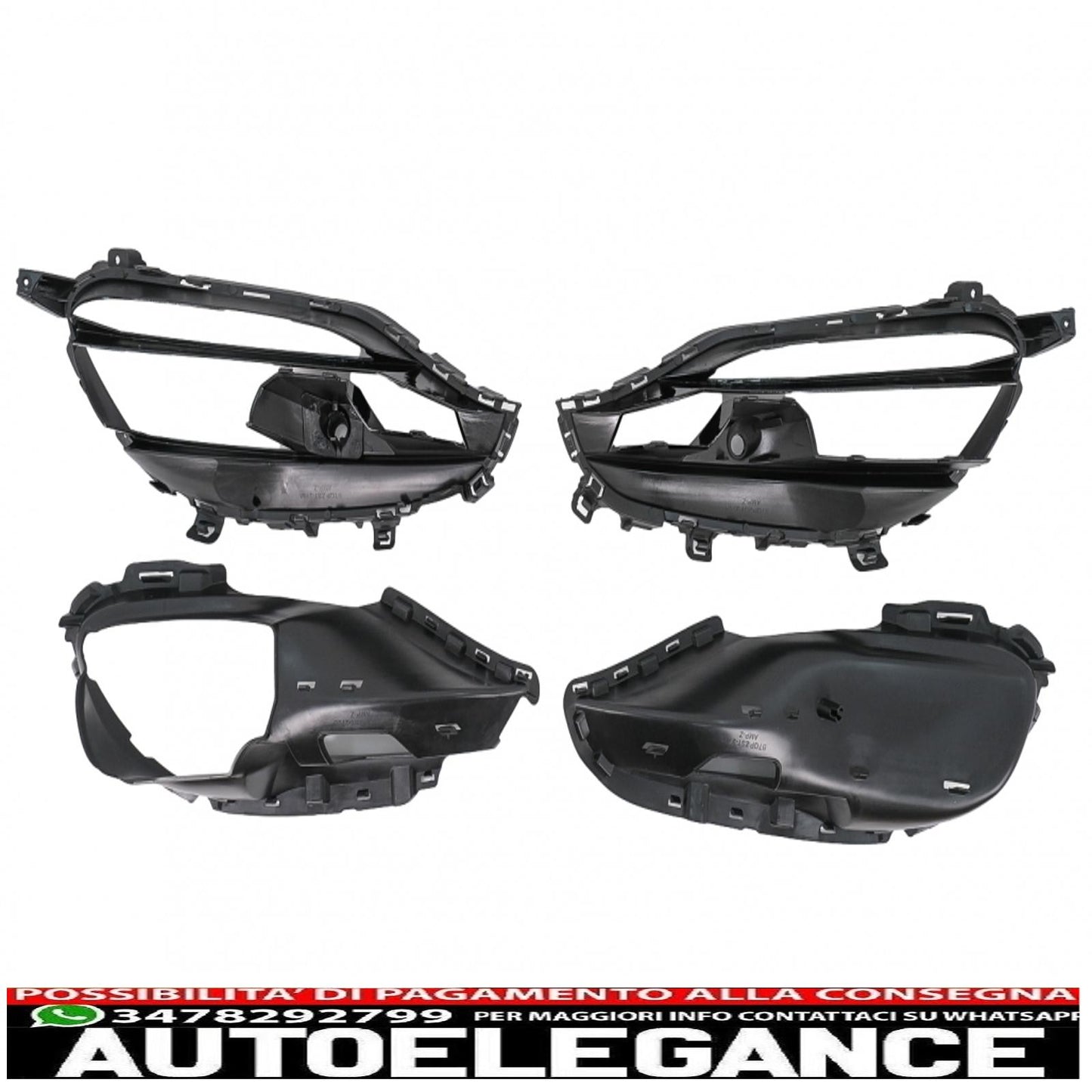 Cornici di copertura griglie laterali adatte per mercedes a class w176 (2012-2018) facelift a45 design AUTOELEGANCERICAMBI