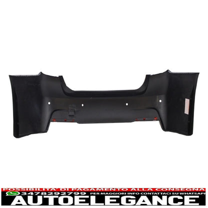 paraurti posteriore m-technik con diffusore a mantovana uscita singola/doppia terminale di scarico nero pianoforte terminali di scarico neri m performance adatto per bmw serie 3 f30 (2011+)