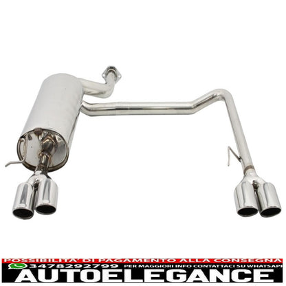rear bumper suitable for bmw 5 series e60 (2003-2010) with full exhaust system twin double quad m5 design