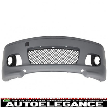 paraurti anteriore design m-tech ii senza fendinebbia fari angel eye adatto per bmw serie 3 e46 coupe cabrio 1992-2002