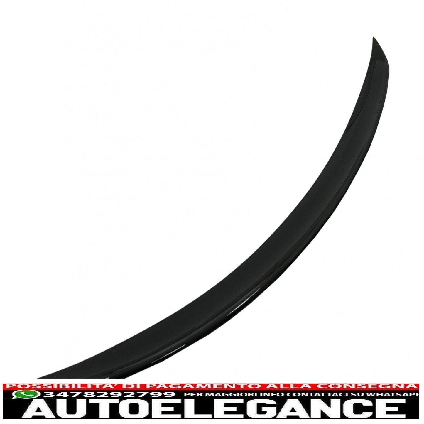 Boot Spoiler Suitable For Mercedes E Class C238 Coupe (2016-up) Piano Black 